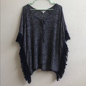 Charming Charlie’s knitted shaw blouse